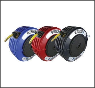 Retractable Hose Reels for Oil - Water - Air & Grease